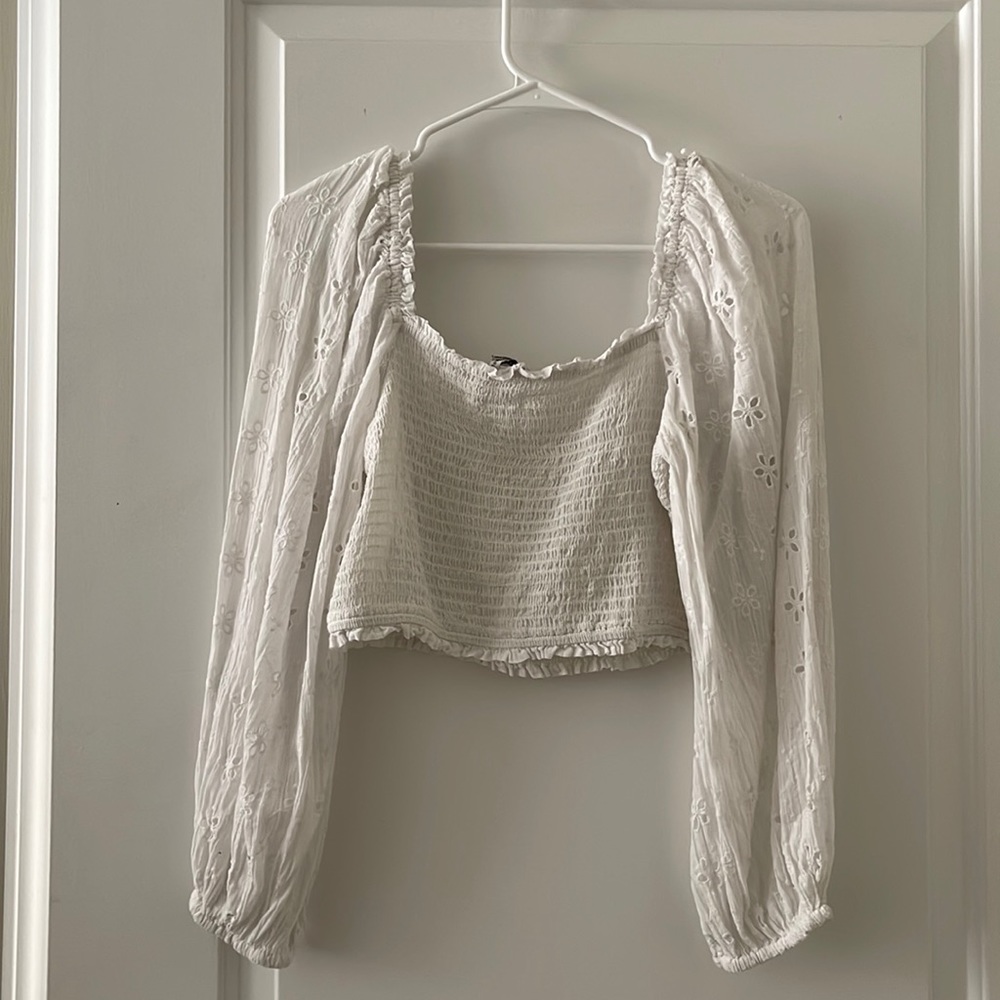 Eyelet blouse